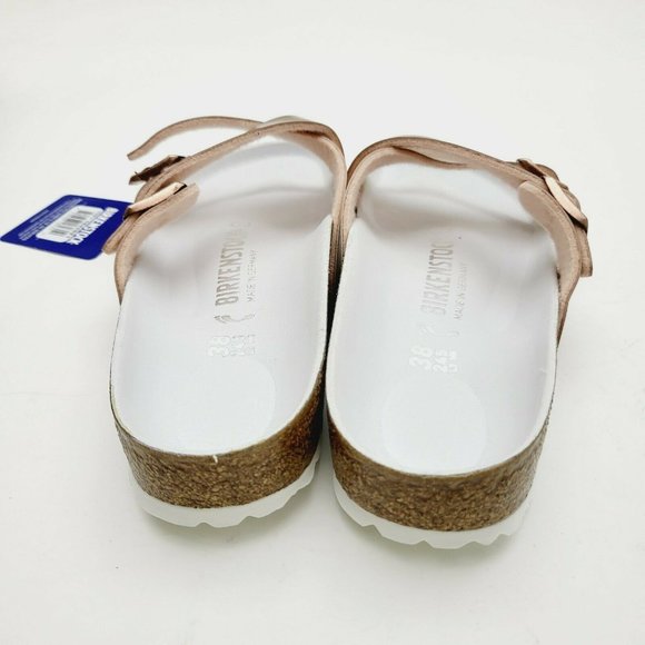 BIRKENSTOK Women Yao Balance  Leather Sandals--Metallic Copper - Picture 3 of 9